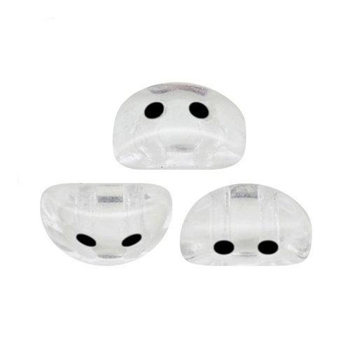 Kos® par Puca®gyöngy - Crystal - 3x6mm