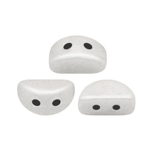 Kos® par Puca®gyöngy - White Luster -3x6mm