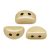Kos® par Puca®gyöngy – Ivory -3x6mm
