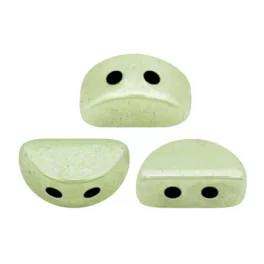 Kos® par Puca®gyöngy - green marble -3x6mm
