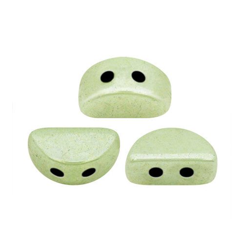 Kos® par Puca®gyöngy - green marble -3x6mm