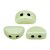 Kos® par Puca®gyöngy - green marble -3x6mm