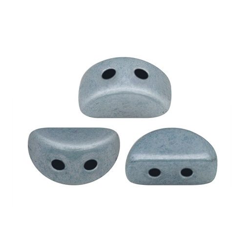 Kos® par Puca®gyöngy - White Blue Luster -3x6mm