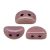 Kos® par Puca®gyöngy - White Pink Gold Luster -3x6mm