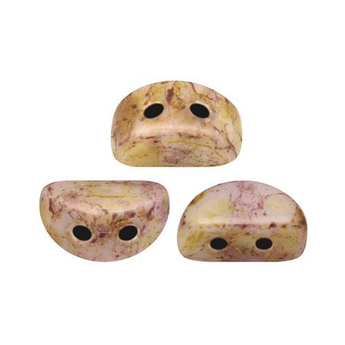 Kos® par Puca®gyöngy - Brown Purple Bronze Luster -3x6mm