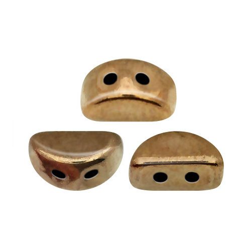 Kos® par Puca®gyöngy - golden bronz -3x6mm