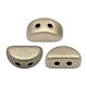 Kos® par Puca® gyöngy - Matte Metallic Gray -3x6mm