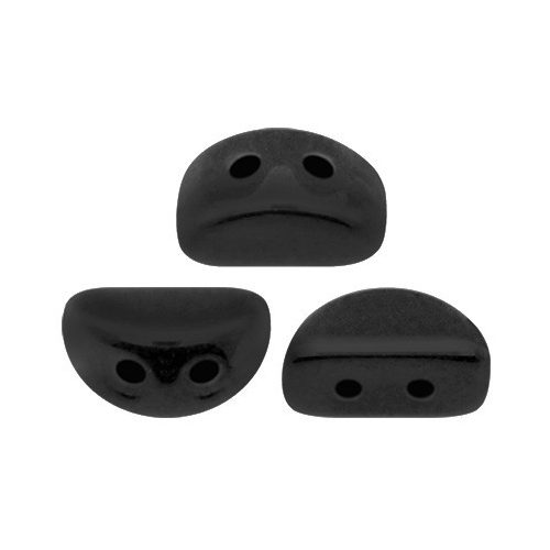 Kos® par Puca®gyöngy - Jet Matt -3x6mm