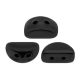 Kos® par Puca®gyöngy - Jet Matt -3x6mm