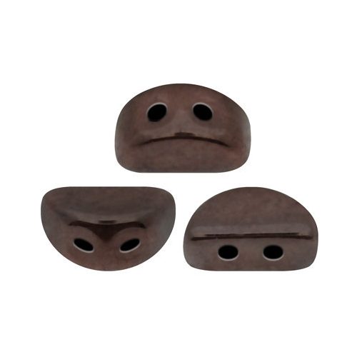 Kos® par Puca®gyöngy - matt bronz -3x6mm