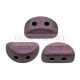 Kos® par Puca®gyöngy - Metallic Mat Dark Violet - 3x6mm