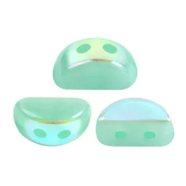 Kos® par Puca®gyöngy - Green Aqua Opal AB - 3x6mm