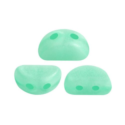 Kos® par Puca®gyöngy - Green Aqua Opal Matt - 3x6mm