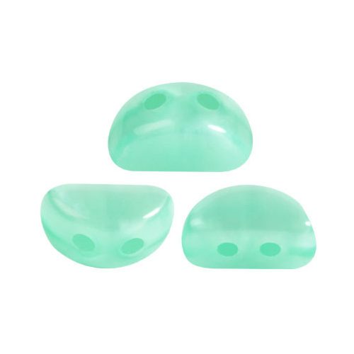 Kos® par Puca®gyöngy - Green Aqua Opal - 3x6mm