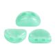 Kos® par Puca®gyöngy - Green Aqua Opal - 3x6mm