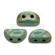 Kos® par Puca®gyöngy - Opaque Aqua Picasso - 3x6mm