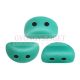 Kos® par Puca®gyöngy - Opaque Green Turquoise - 3x6mm