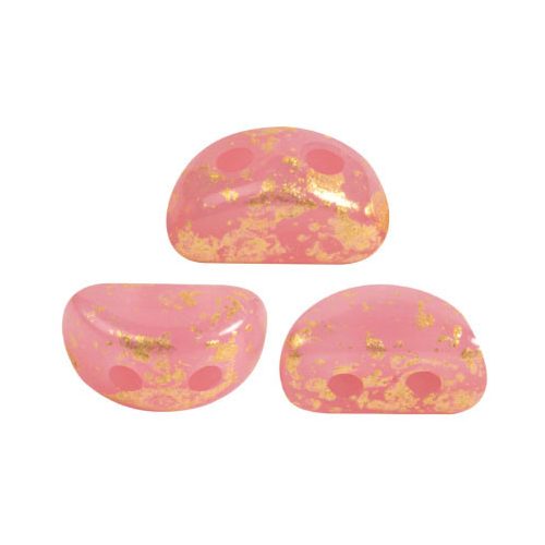 Kos® par Puca®gyöngy - Light Rose Opal Splash - 3x6mm