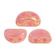 Kos® par Puca®gyöngy - Light Rose Opal Splash - 3x6mm