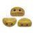 Kos® par Puca®gyöngy - Opaque Jonquil Bronze - 3x6mm