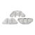 Tinos® par Puca® gyöngy - Crystal - 4x10mm