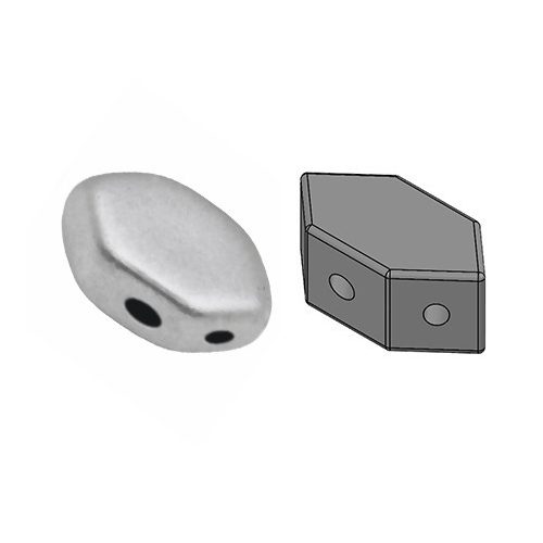 Paros® par Puca®gyöngy - Aluminium -7x4mm