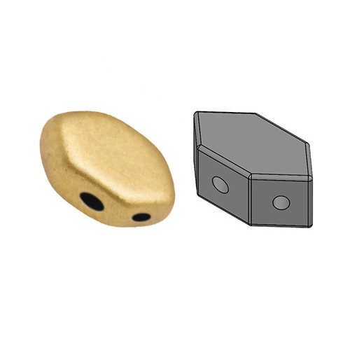 Paros® par Puca®gyöngy - Aztec Gold -7x4mm
