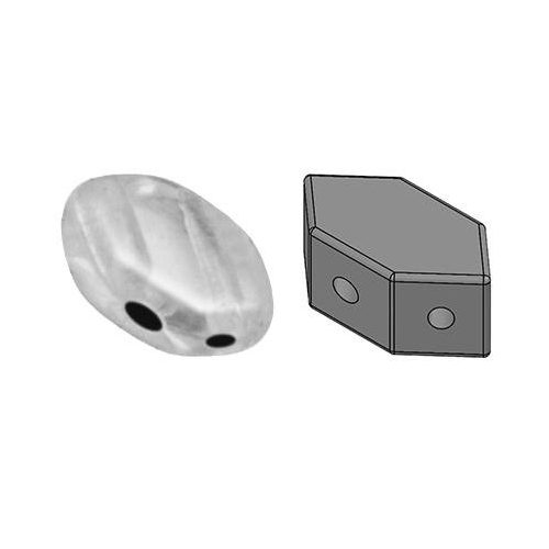Paros® par Puca® gyöngy - Crystal - 7x4 mm - 60db