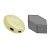 Paros® par Puca®gyöngy - Opaque Ivory Ceramic Look - 7x4mm