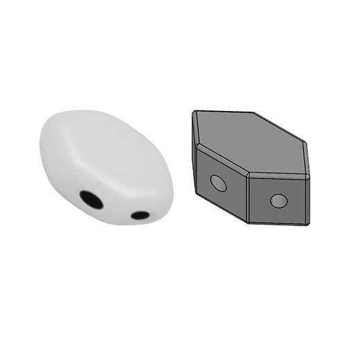 Paros® par Puca®gyöngy - White -7x4mm