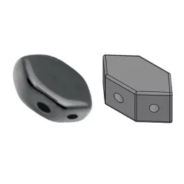Paros® par Puca®gyöngy - Hematit -7x4mm