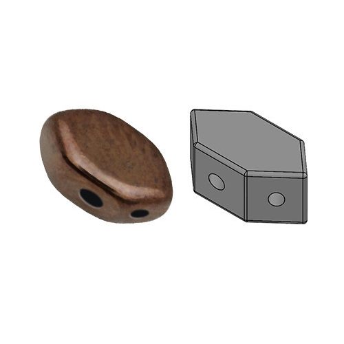 Paros® par Puca®gyöngy - Bronz -7x4mm