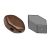 Paros® par Puca®gyöngy - Bronz -7x4mm