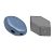 Paros® par Puca®gyöngy - Matte Metallic Blue -7x4mm
