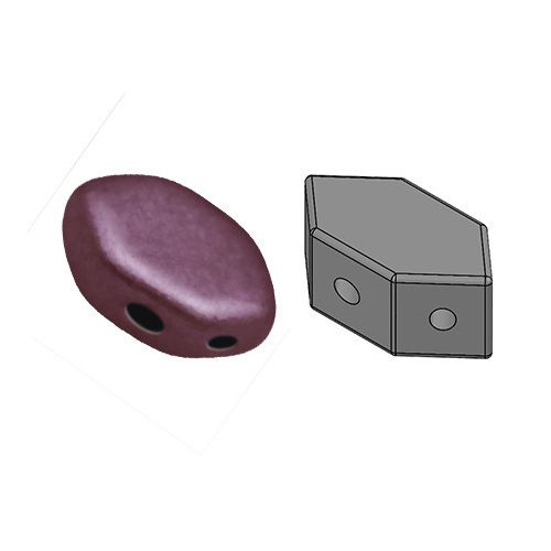 Paros® par Puca®gyöngy - Polichrome Copper Red -7x4mm