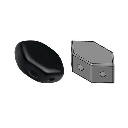 Paros® par Puca®gyöngy - Jet -7x4mm