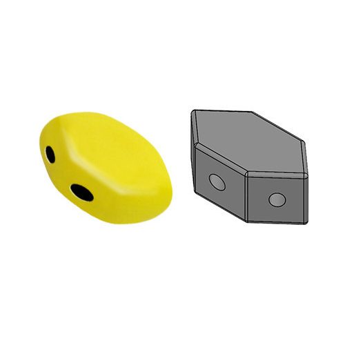 Paros® par Puca®gyöngy - Opaque Jonquil- 7x4mm