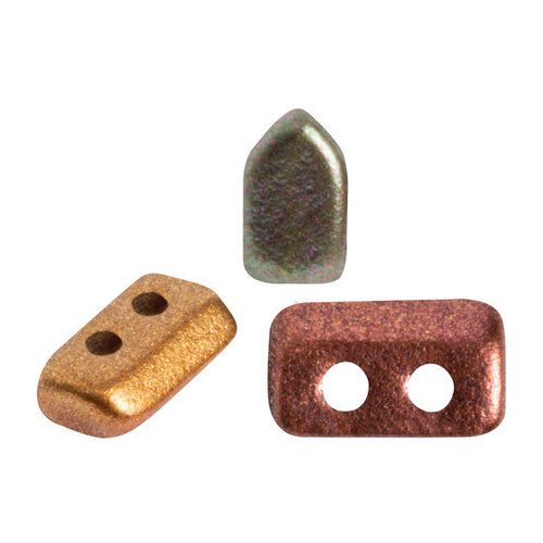 Piros® par Puca®gyöngy - Yellow Gold Metallic Iris - 2x5 mm