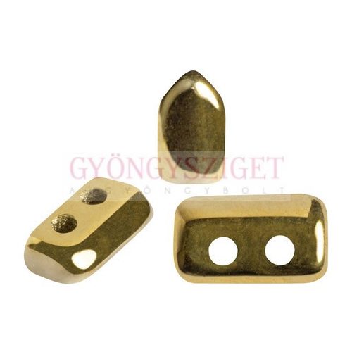Piros® par Puca®gyöngy - Crystal Full Dorado - 2x5 mm