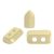 Piros® par Puca®gyöngy - Ivory Ceramic Look - 2x5 mm