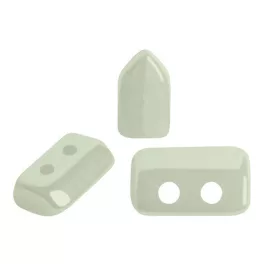   Piros® par Puca®gyöngy - Opaque Light Green Ceramic Look - 2x5 mm