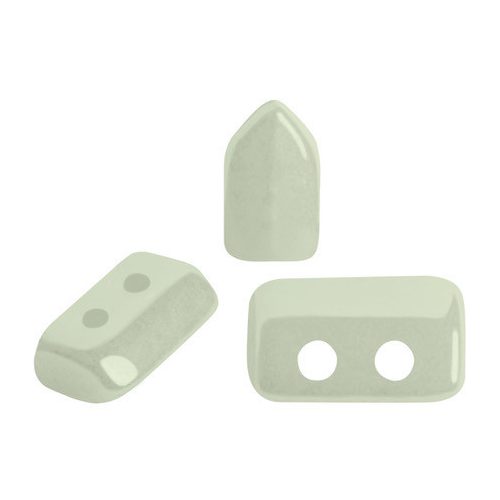 Piros® par Puca®gyöngy - Opaque Light Green Ceramic Look - 2x5 mm