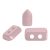 Piros® par Puca®gyöngy - Opaque Light Rose Ceramic Look - 2x5 mm