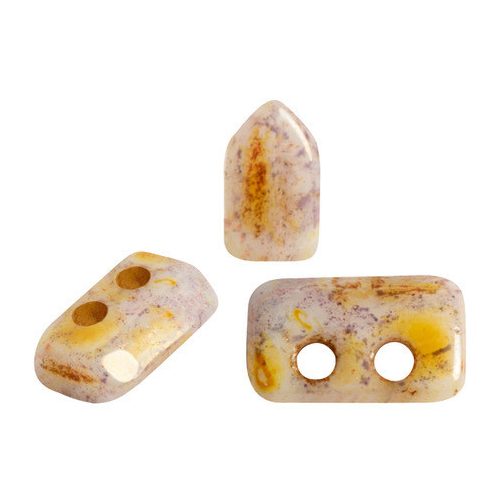Piros® par Puca®gyöngy - Opaque Mix Rose Gold Ceramic Look - 2x5 mm