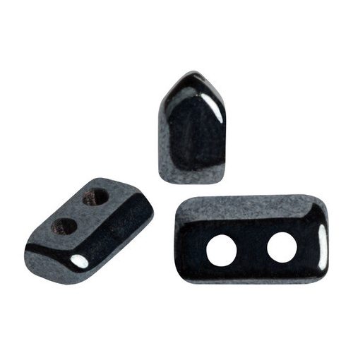 Piros® par Puca®gyöngy - Jet Hematit - 2x5 mm