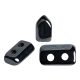 Piros® par Puca®gyöngy - Jet Hematit - 2x5 mm