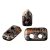 Piros® par Puca®gyöngy - Jet Tweedy - 2x5 mm