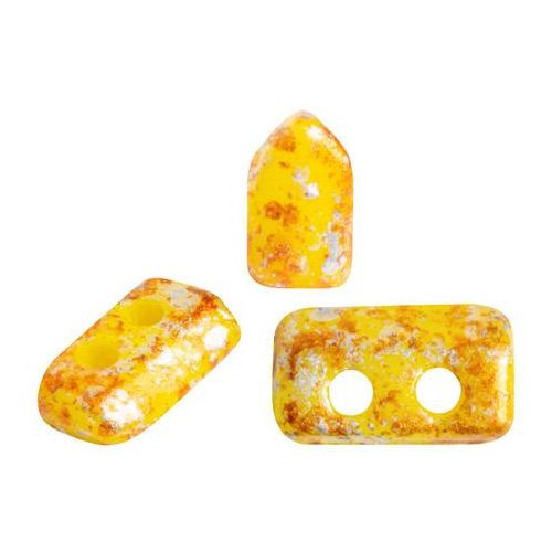 Piros® par Puca®gyöngy - Opaque Jonquil Tweedy - 2x5 mm