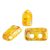 Piros® par Puca®gyöngy - Opaque Jonquil Tweedy - 2x5 mm