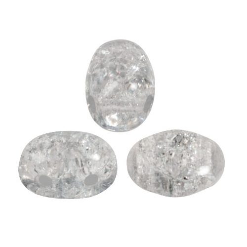 Samos® par Puca®gyöngy - New Cracked Light Grey - 5x7 mm